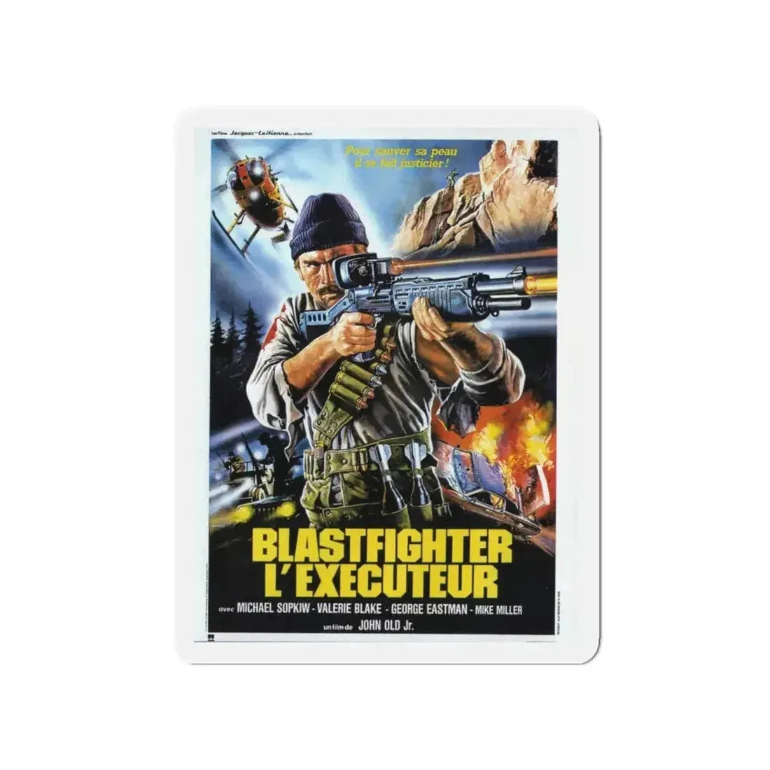 BLASTFIGHTER (FRENCH) 1984 Movie Poster - Refrigerator Magnet - The Sticker Space