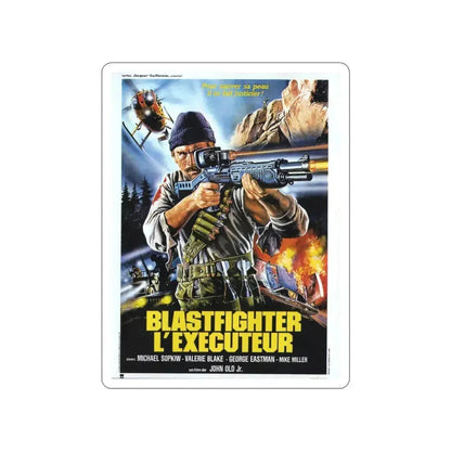 BLASTFIGHTER (FRENCH) 1984 Movie Poster STICKER Vinyl Die-Cut Decal 5 Inch - The Sticker Space