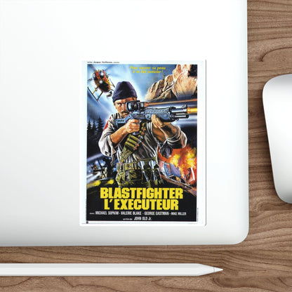 BLASTFIGHTER (FRENCH) 1984 Movie Poster STICKER Vinyl Die-Cut Decal-The Sticker Space