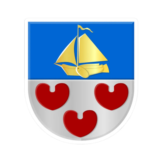 Blauhûs wapen (Netherlands) (Coat of Arms) STICKER Vinyl Kiss-Cut Decal 2 Inch White - The Sticker Space