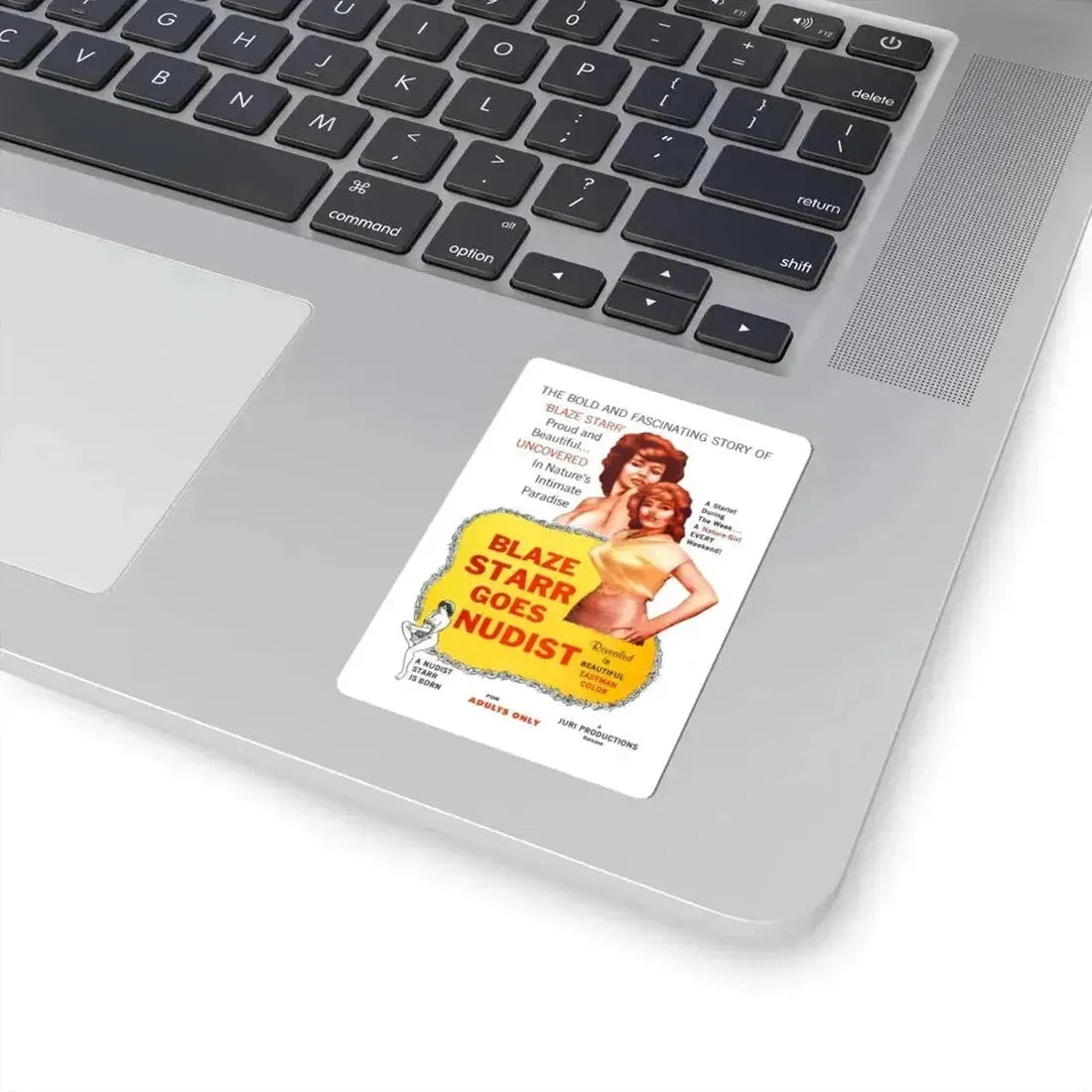 BLAZE STARR GOES NUDIST 1962 Movie Poster - STICKER Vinyl Kiss-Cut Decal - The Sticker Space