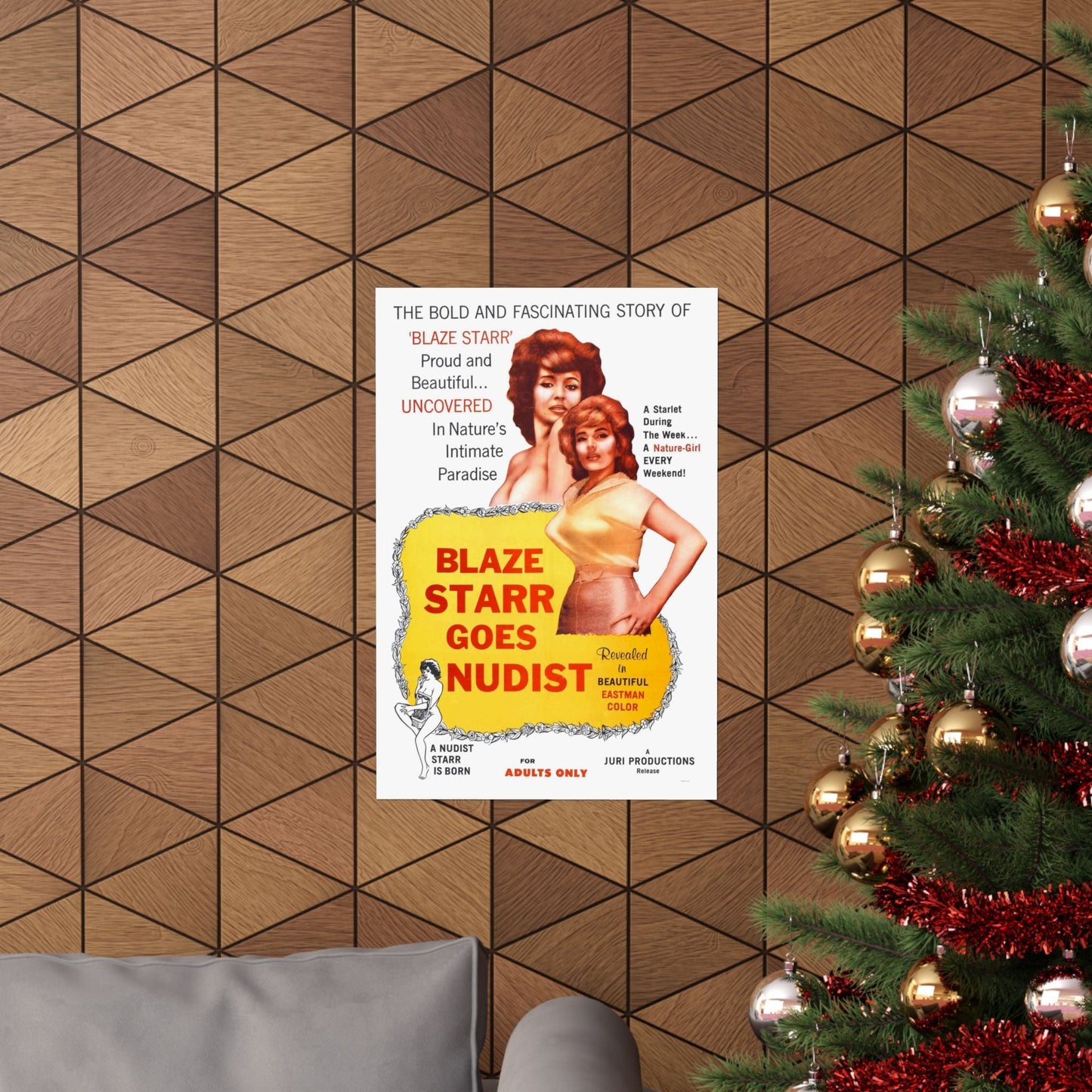 BLAZE STARR GOES NUDIST 1962 - Paper Movie Poster-The Sticker Space