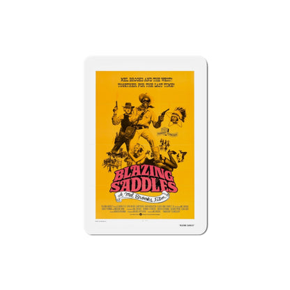 Blazing Saddles 1974 2 Movie Poster Die-Cut Magnet-3 Inch-The Sticker Space