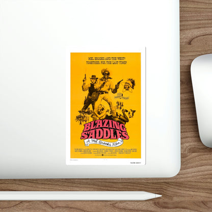 Blazing Saddles 1974 2 Movie Poster STICKER Vinyl Die-Cut Decal-The Sticker Space