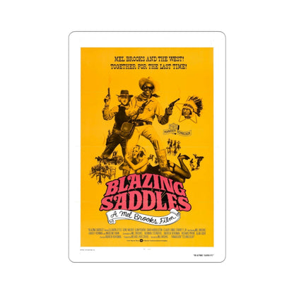 Blazing Saddles 1974 2 Movie Poster STICKER Vinyl Die-Cut Decal-3 Inch-The Sticker Space