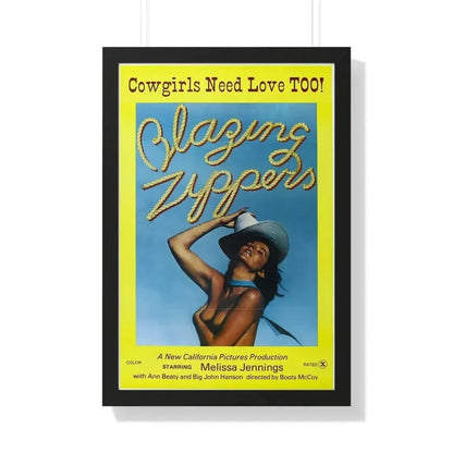 BLAZING ZIPPERS 1976 - Framed Movie Poster - The Sticker Space
