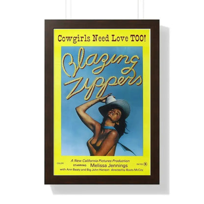 BLAZING ZIPPERS 1976 - Framed Movie Poster - The Sticker Space