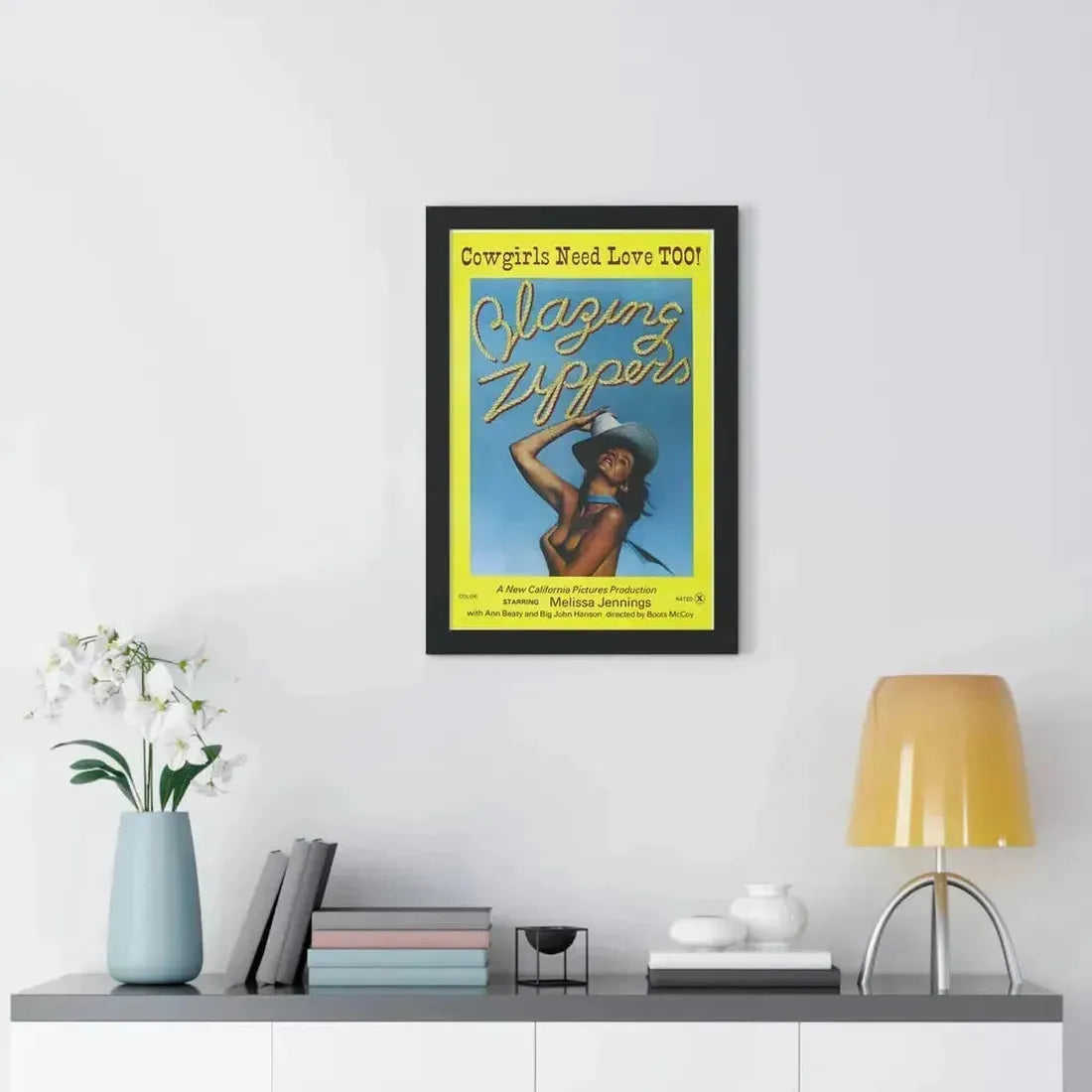 BLAZING ZIPPERS 1976 - Framed Movie Poster - The Sticker Space