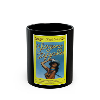 BLAZING ZIPPERS 1976 Movie Poster - Black Coffee Mug-11oz-The Sticker Space