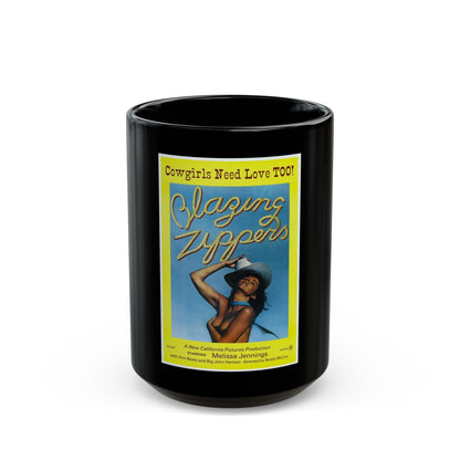 BLAZING ZIPPERS 1976 Movie Poster - Black Coffee Mug-15oz-The Sticker Space