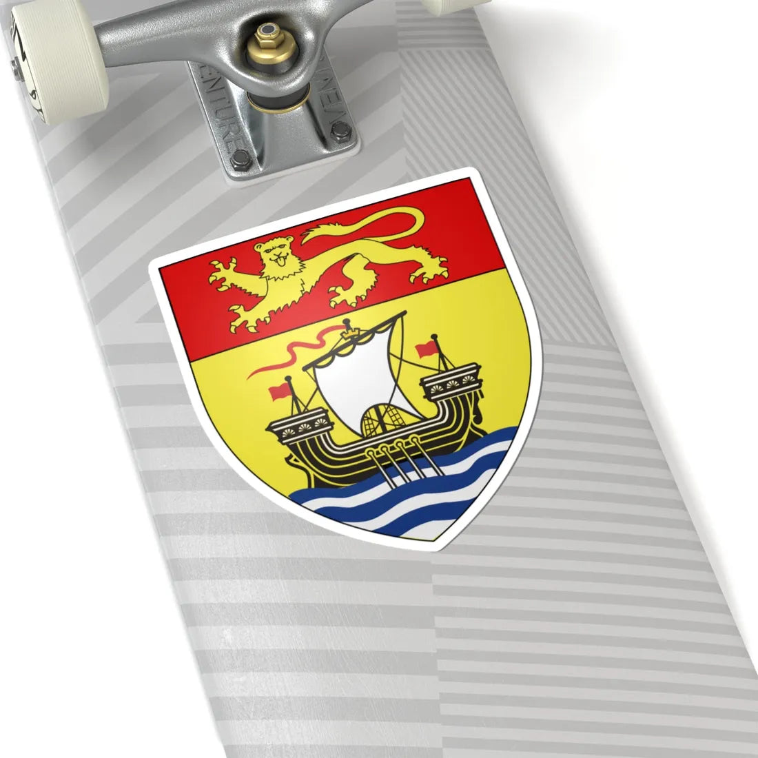Blazon New Brunswick (Canada) (Coat of Arms) STICKER Vinyl Kiss-Cut Decal - The Sticker Space