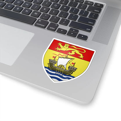 Blazon New Brunswick (Canada) (Coat of Arms) STICKER Vinyl Kiss-Cut Decal - The Sticker Space