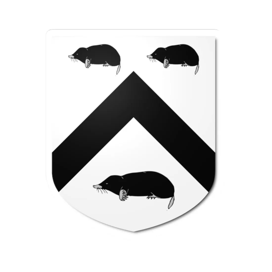 Blazon of Twisleton (England) (Coat of Arms) STICKER Vinyl Kiss-Cut Decal 2 Inch White - The Sticker Space