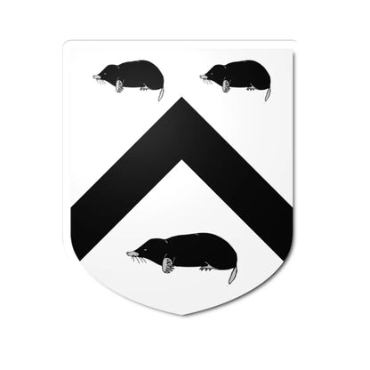 Blazon of Twisleton (England) (Coat of Arms) STICKER Vinyl Kiss-Cut Decal 3 Inch White - The Sticker Space