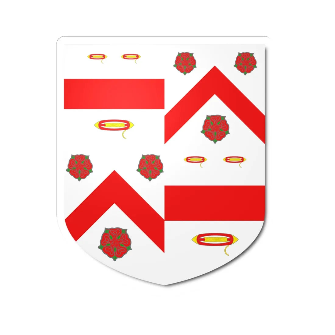 Blazon of Webster-Wedderburn (Scotland) (Coat of Arms) STICKER Vinyl Kiss-Cut Decal 6 Inch White - The Sticker Space