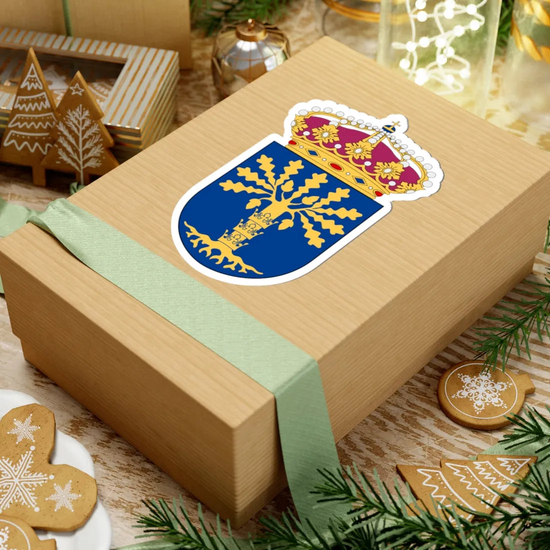 Blekinge flygflottilj vapen pre 1994 (Sweden) (Coat of Arms) STICKER Vinyl Kiss-Cut Decal - The Sticker Space