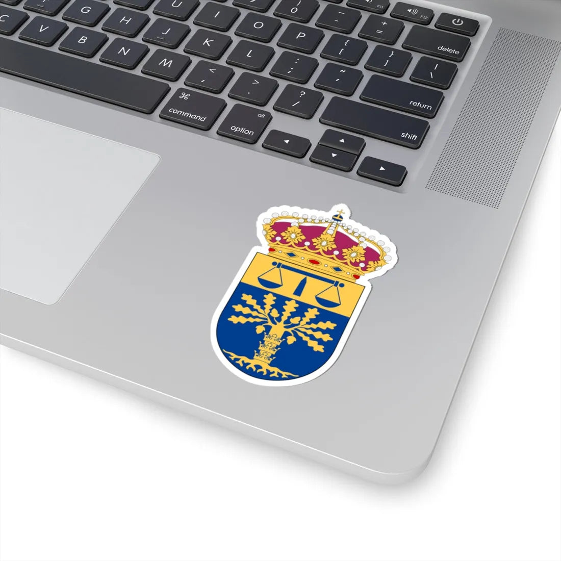 Blekinge tingsrätt vapen (Sweden) (Coat of Arms) STICKER Vinyl Kiss-Cut Decal - The Sticker Space