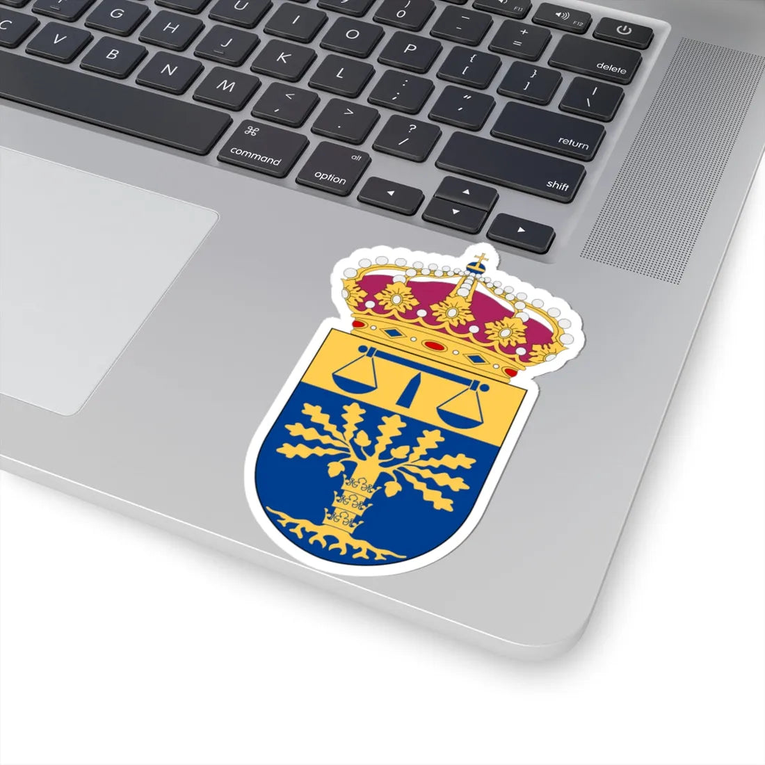 Blekinge tingsrätt vapen (Sweden) (Coat of Arms) STICKER Vinyl Kiss-Cut Decal - The Sticker Space