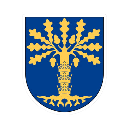 Blekinge vapen (Sweden) (Coat of Arms) STICKER Vinyl Kiss-Cut Decal 2 Inch White - The Sticker Space