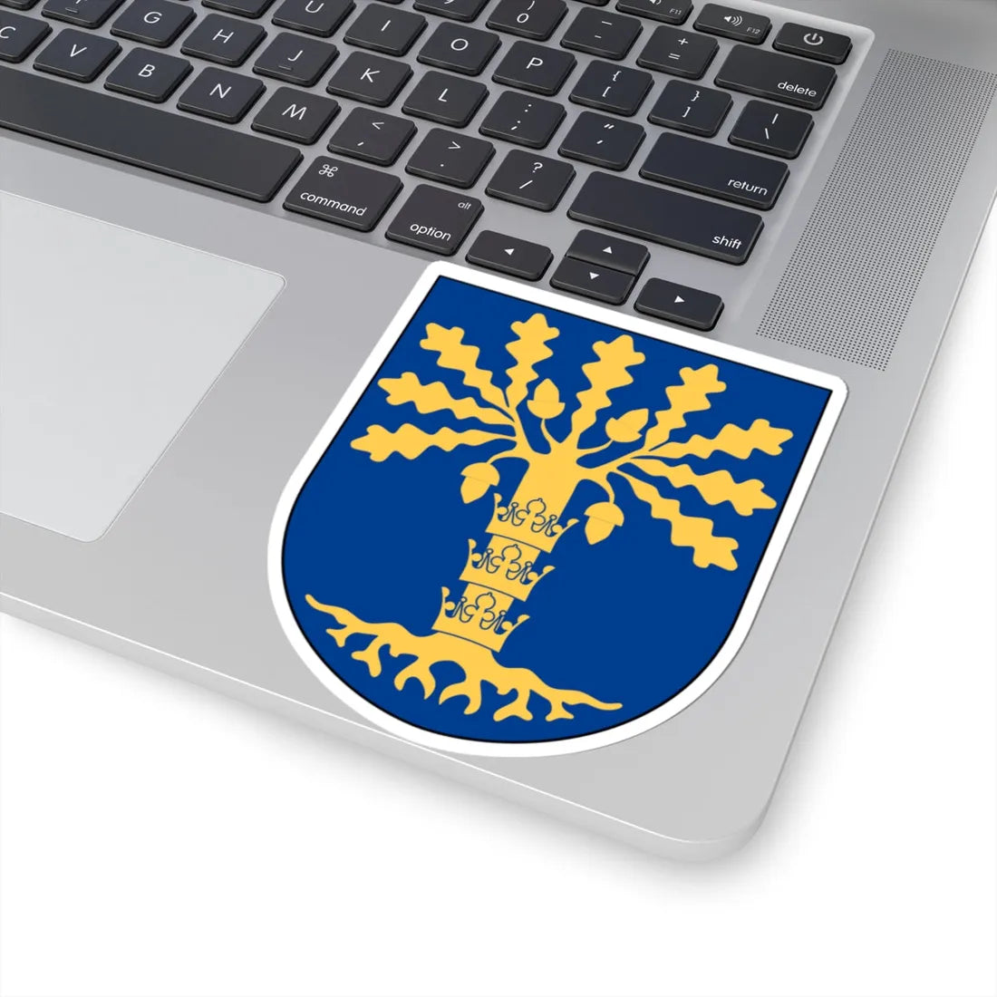 Blekinge vapen (Sweden) (Coat of Arms) STICKER Vinyl Kiss-Cut Decal - The Sticker Space