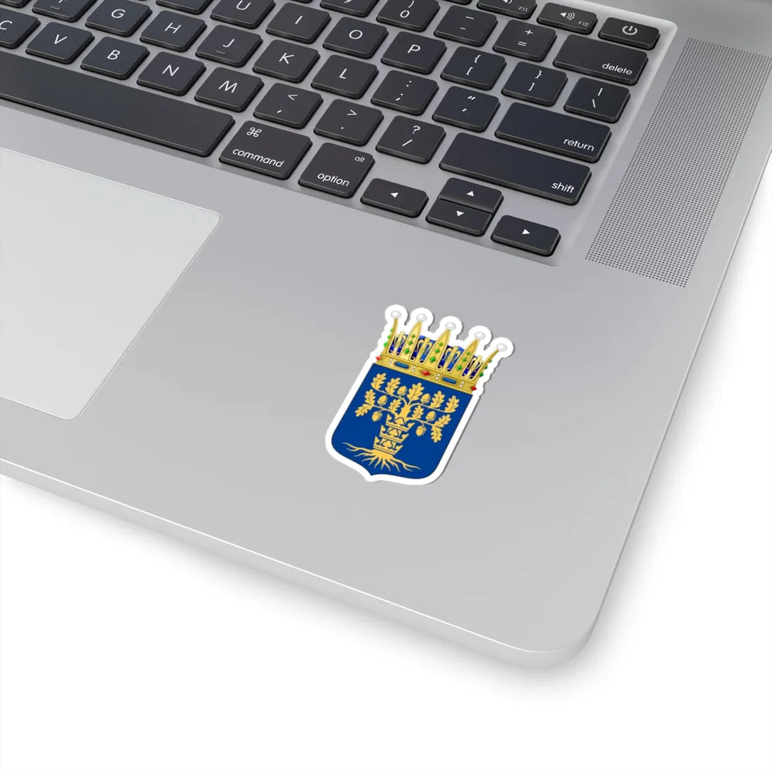 Blekinges vapen crowned (Sweden) (Coat of Arms) STICKER Vinyl Kiss-Cut Decal - The Sticker Space