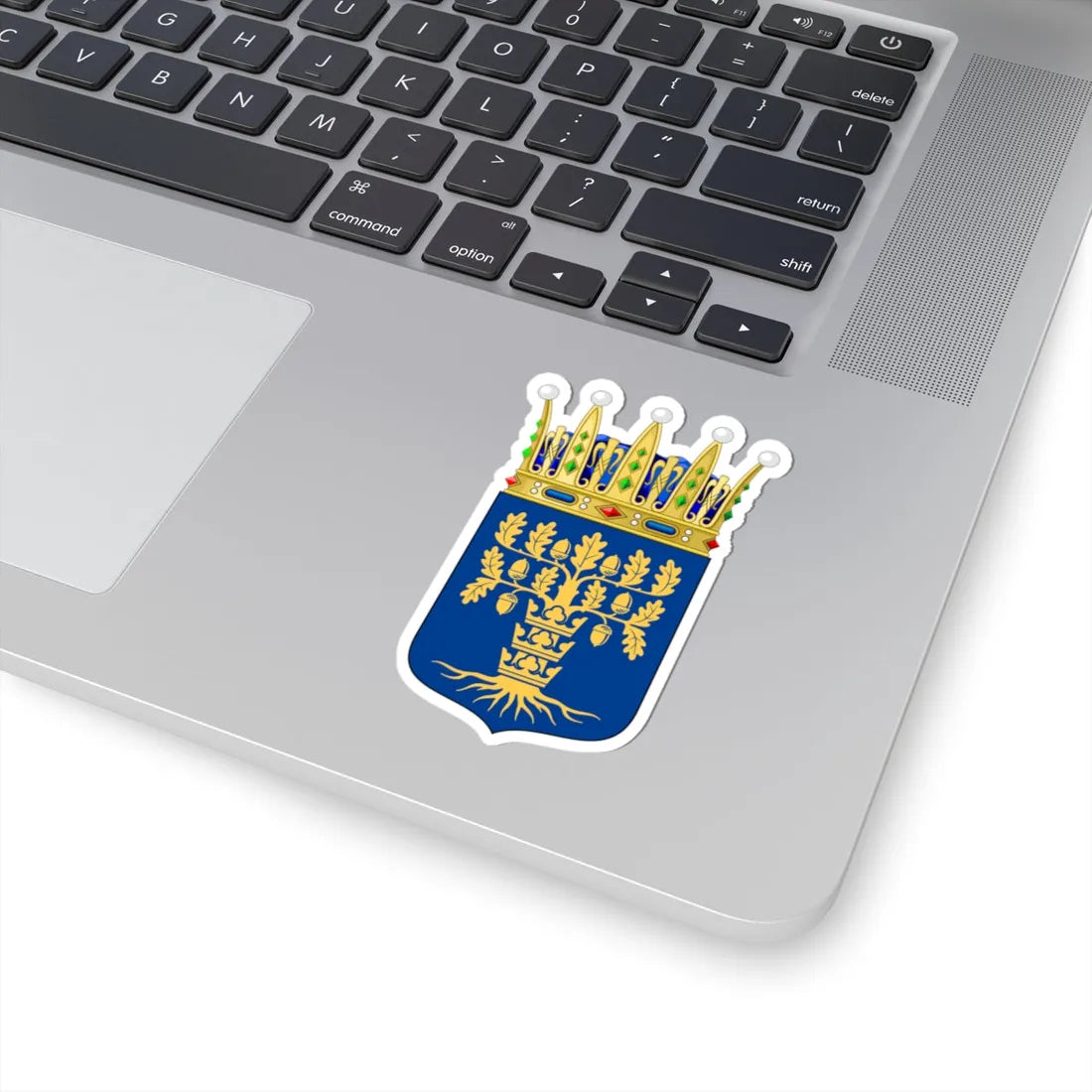 Blekinges vapen crowned (Sweden) (Coat of Arms) STICKER Vinyl Kiss-Cut Decal - The Sticker Space