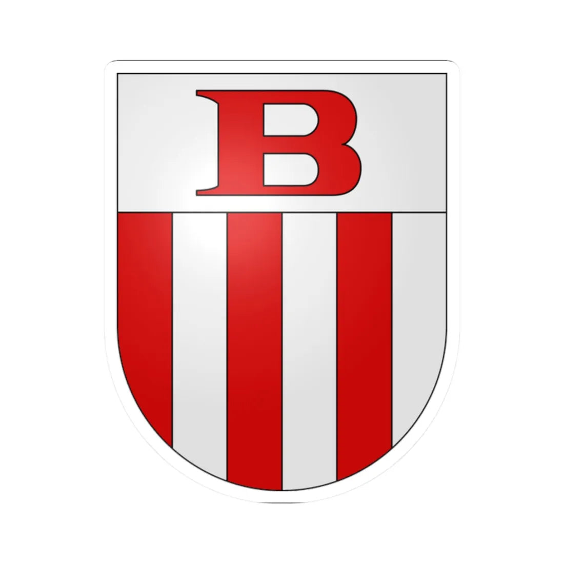 Blenio-coat of arms (Switzerland) (Coat of Arms) STICKER Vinyl Kiss-Cut Decal 2 Inch White - The Sticker Space