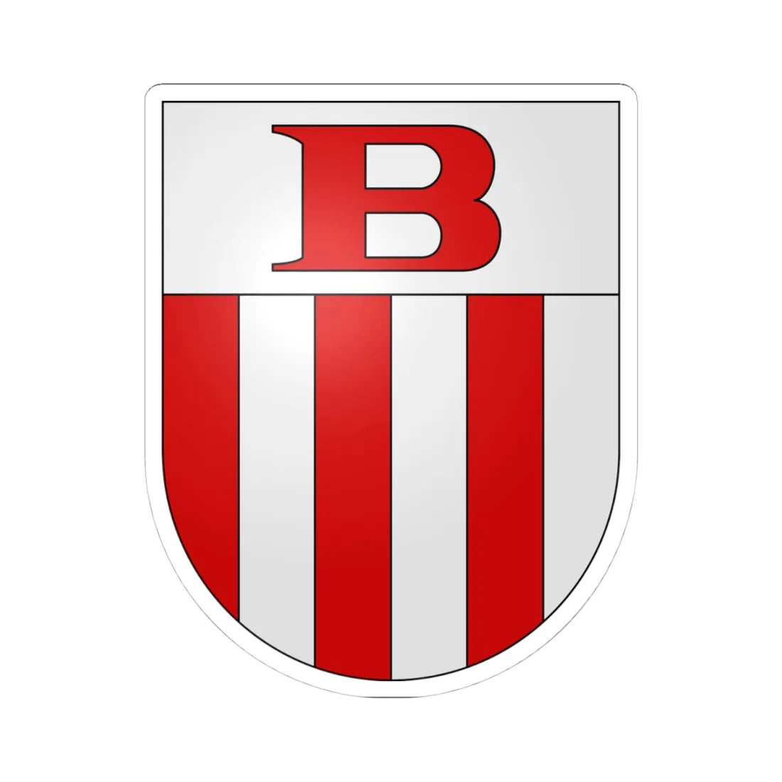Blenio-coat of arms (Switzerland) (Coat of Arms) STICKER Vinyl Kiss-Cut Decal 4 Inch White - The Sticker Space