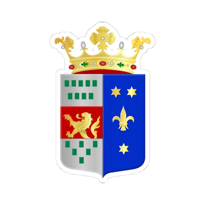 Bleskensgraaf en Hofwegen wapen (Netherlands) (Coat of Arms) STICKER Vinyl Kiss-Cut Decal 4 Inch White - The Sticker Space