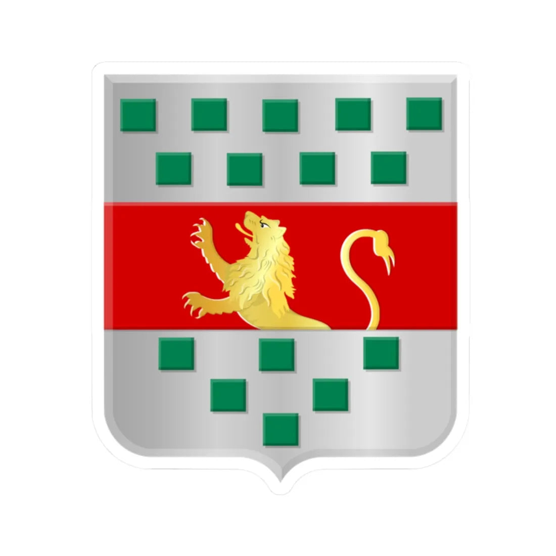 Bleskensgraaf wapen (Netherlands) (Coat of Arms) STICKER Vinyl Kiss-Cut Decal 2 Inch White - The Sticker Space