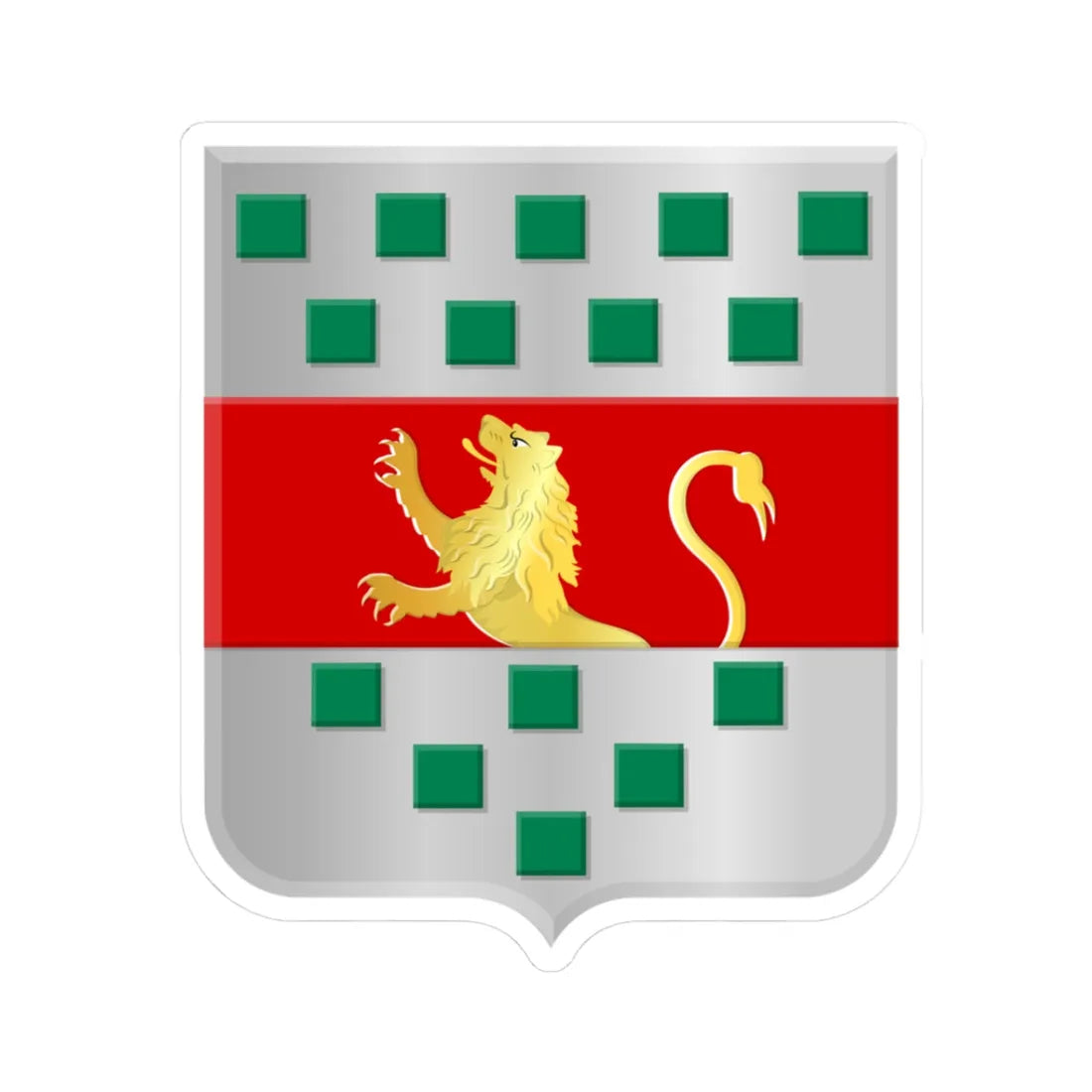 Bleskensgraaf wapen (Netherlands) (Coat of Arms) STICKER Vinyl Kiss-Cut Decal 3 Inch White - The Sticker Space