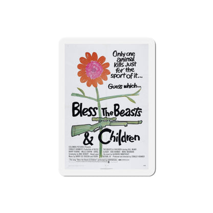 Bless the Beasts & Children 1971 Movie Poster Die-Cut Magnet-2 Inch-The Sticker Space