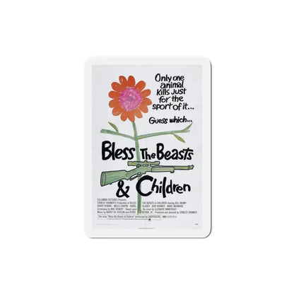 Bless the Beasts & Children 1971 Movie Poster Refrigerator Magnet 3 Inch - The Sticker Space