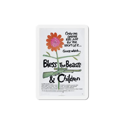 Bless the Beasts & Children 1971 Movie Poster Refrigerator Magnet 4 Inch - The Sticker Space