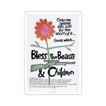 Bless the Beasts & Children 1971 Movie Poster STICKER Vinyl Die-Cut Decal 2 Inch - The Sticker Space