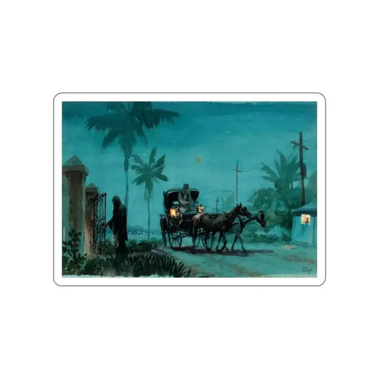 Blessed Are the Merciful, story illustration (Magazine Illustration) STICKER Vinyl Die-Cut Decal White Die-Cut 2 Inch - The Sticker Space