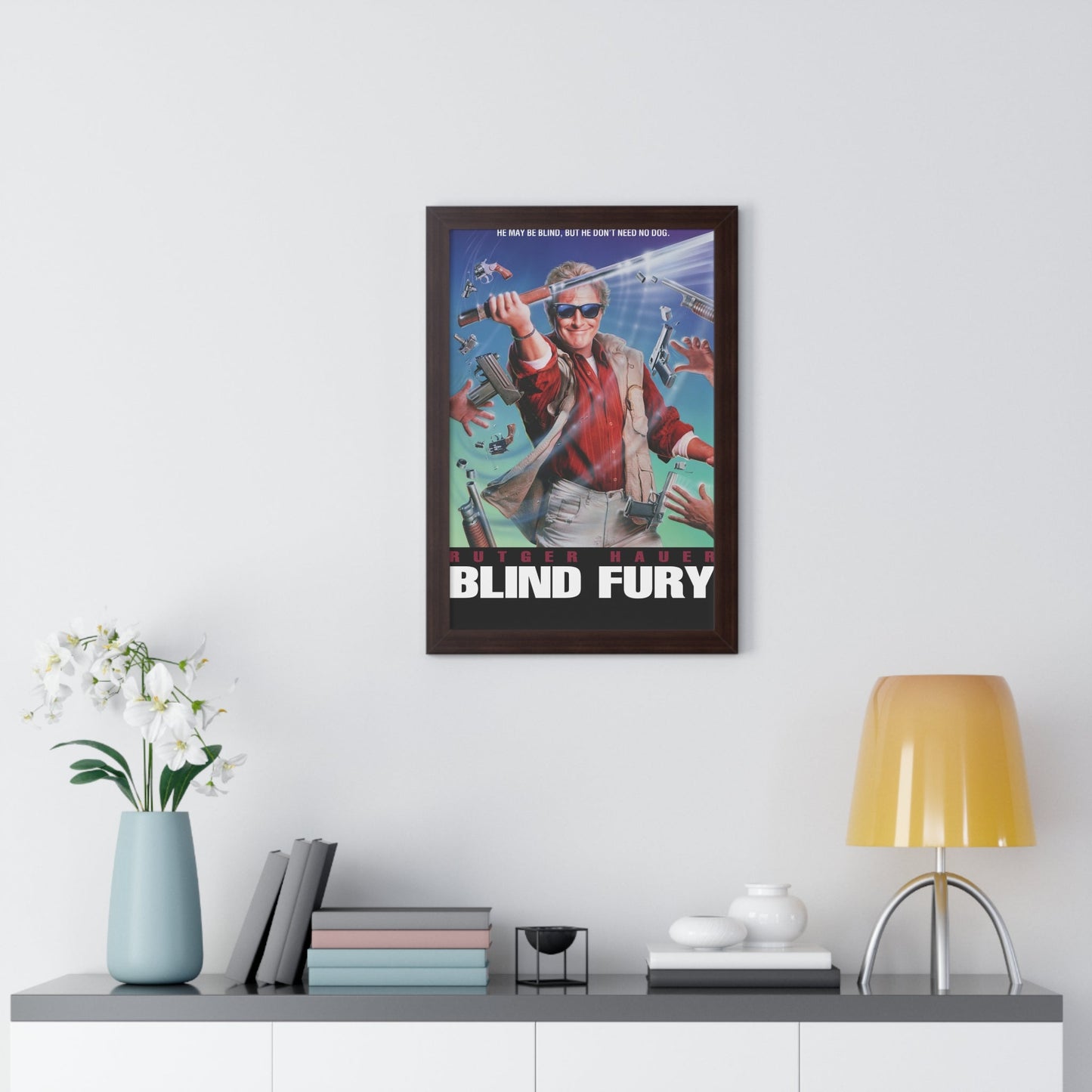 BLIND FURY 1989 - Framed Movie Poster-The Sticker Space