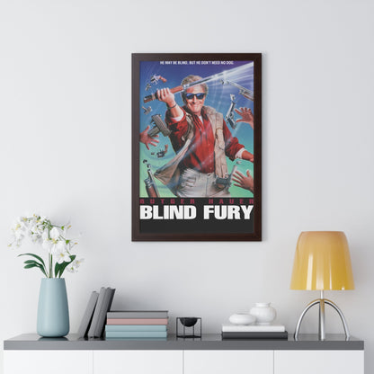 BLIND FURY 1989 - Framed Movie Poster-The Sticker Space