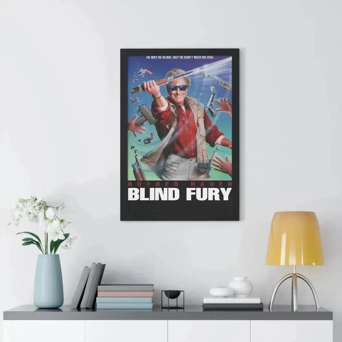 BLIND FURY 1989 - Framed Movie Poster - The Sticker Space