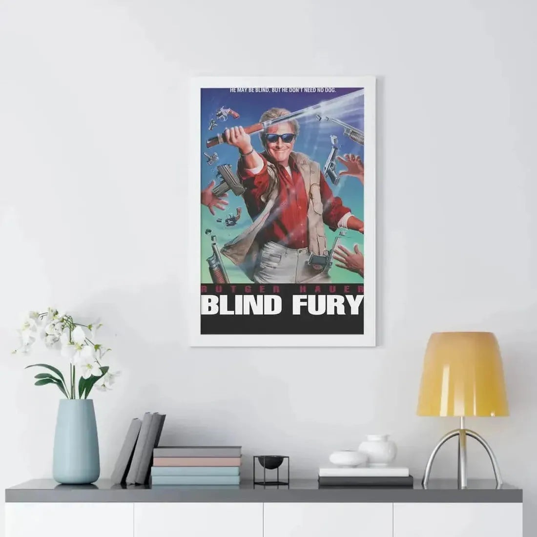 BLIND FURY 1989 - Framed Movie Poster - The Sticker Space