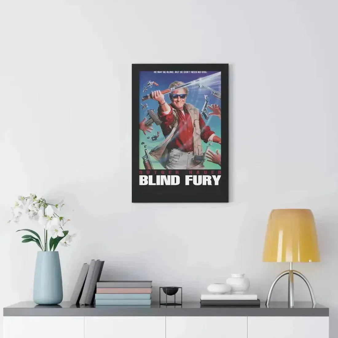 BLIND FURY 1989 - Framed Movie Poster - The Sticker Space