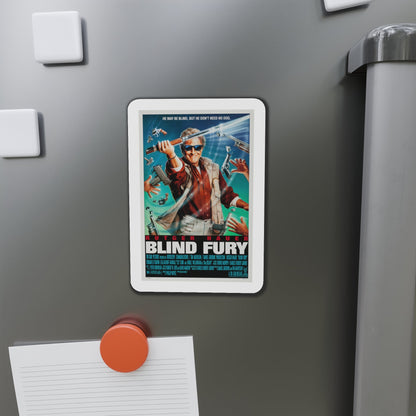 Blind Fury 1990 Movie Poster Die-Cut Magnet-The Sticker Space