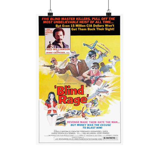 BLIND RAGE 1976 - Paper Movie Poster-12″ x 18″-The Sticker Space