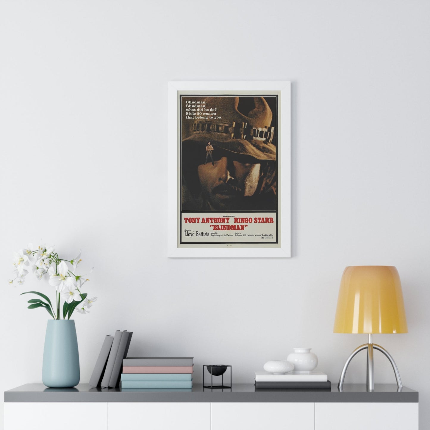 BLINDMAN 1971 - Framed Movie Poster-The Sticker Space