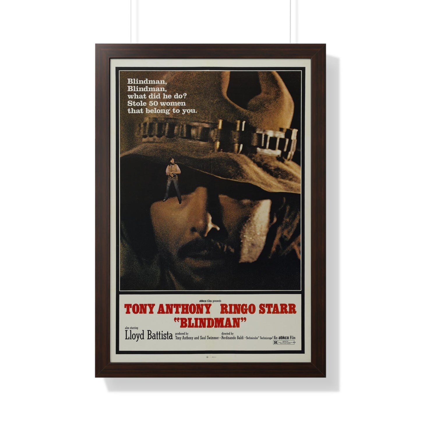 BLINDMAN 1971 - Framed Movie Poster-The Sticker Space