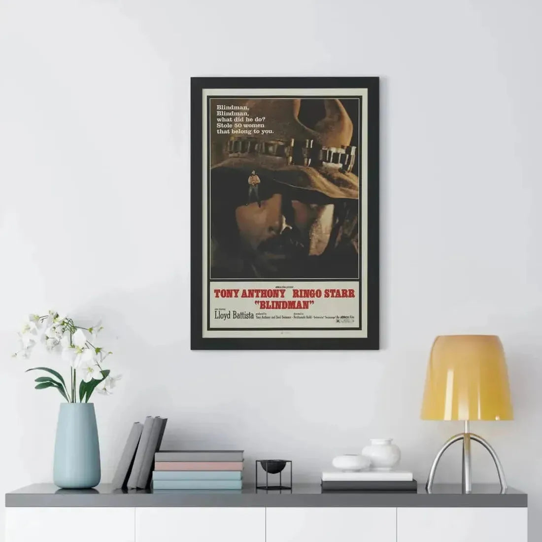 BLINDMAN 1971 - Framed Movie Poster - The Sticker Space