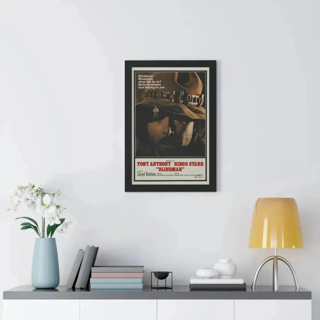 BLINDMAN 1971 - Framed Movie Poster - The Sticker Space