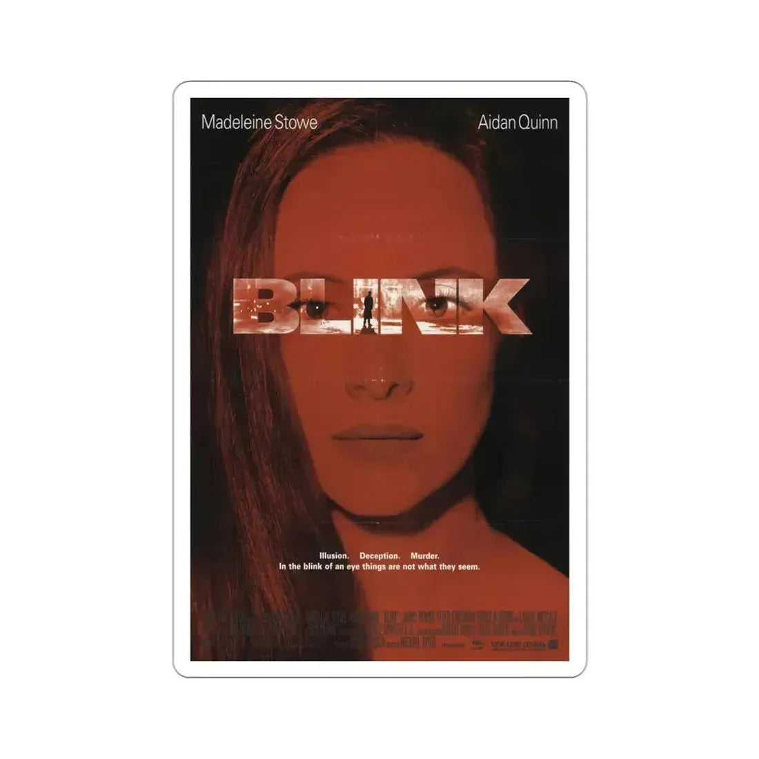 Blink 1994 Movie Poster STICKER Vinyl Die-Cut Decal 3 Inch - The Sticker Space