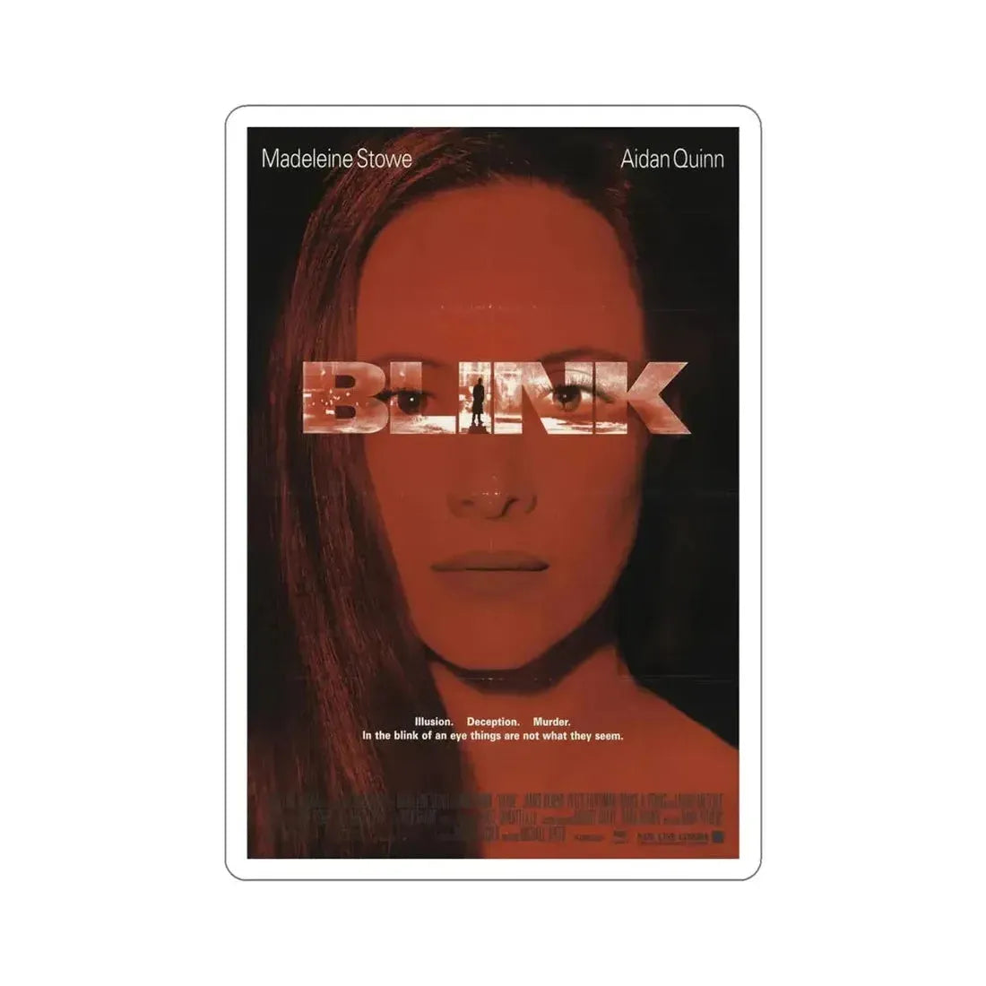 Blink 1994 Movie Poster STICKER Vinyl Die-Cut Decal - The Sticker Space