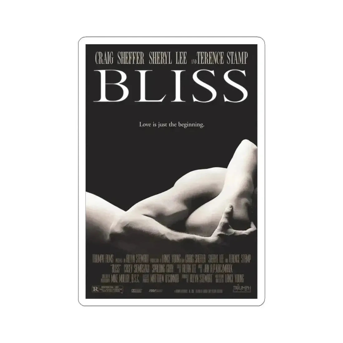 Bliss 1997 Movie Poster - STICKER Vinyl Kiss-Cut Decal 4 Inch White - The Sticker Space
